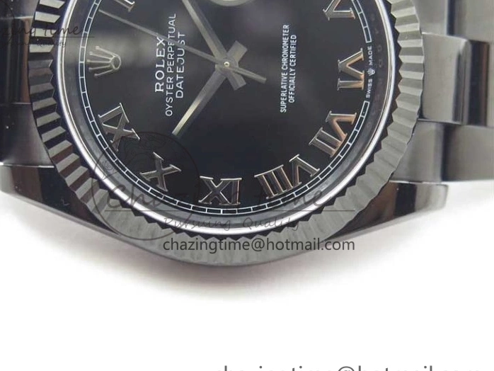 41 on Bracelet VRF A3235 DateJust Markers All Dial Edition Oyster Black Roman PVD PVD Best Black 0204